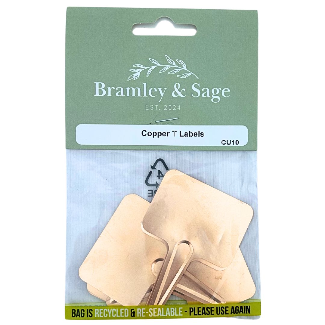 Bramley & Sage Copper T Labels (pack of 10)