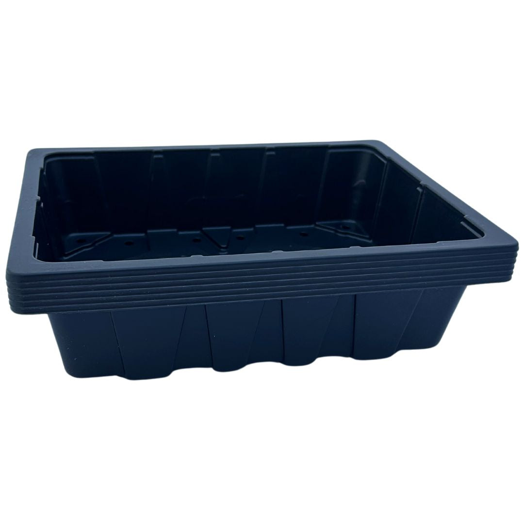 Bramley & Sage Half-Size Heavyweight Seed Tray With Holes (Set of 6)
