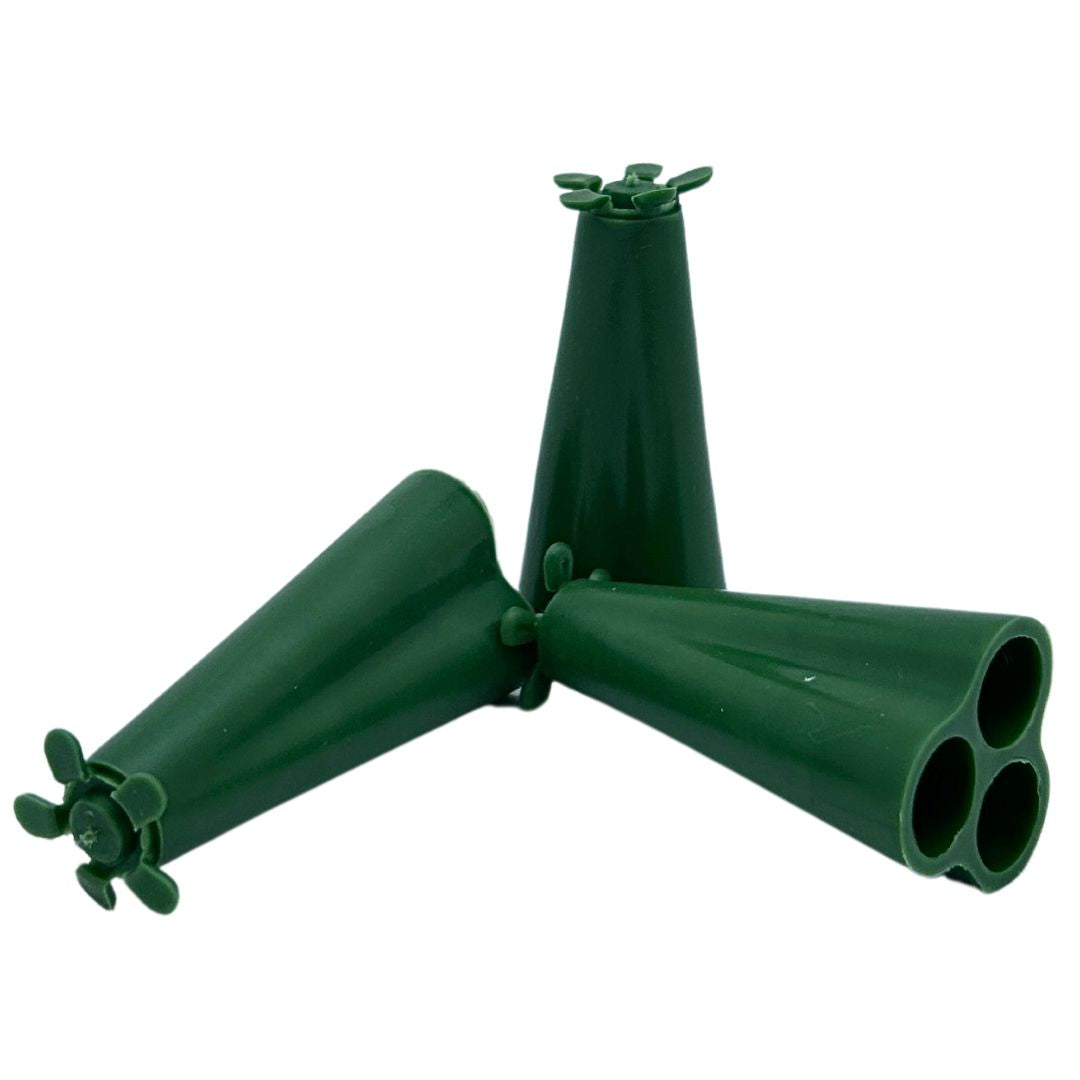 Bramley & Sage Pyramid Garden Cane Caps (Pack of 10)
