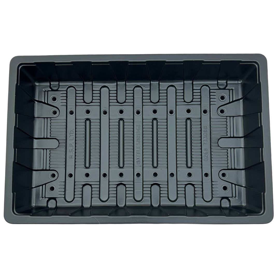 Bramley & Sage Full-Size Heavyweight Seed Tray With Holes (Set of 6)