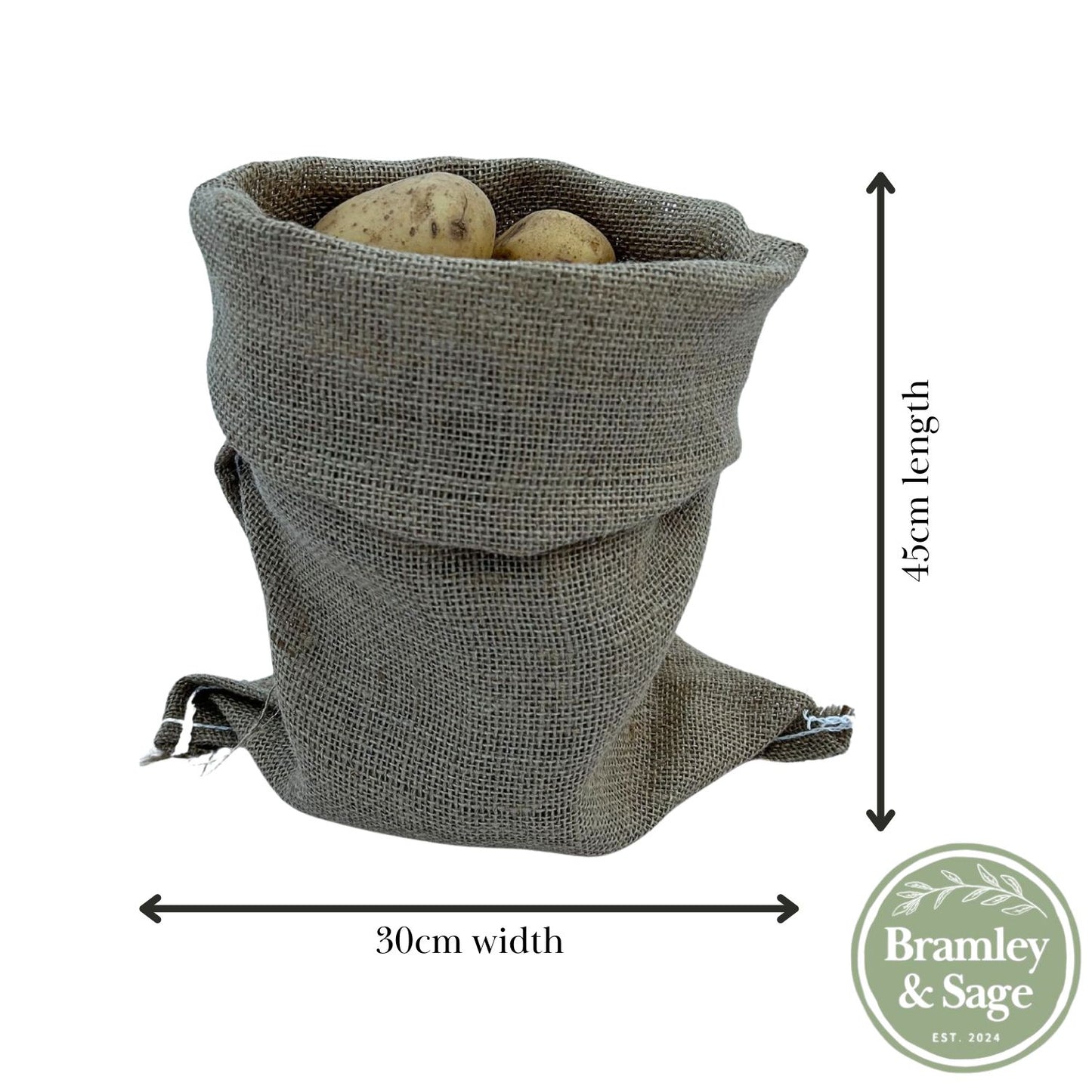 Bramley & Sage 30 x 45 8.9oz Hessian Storage Sack