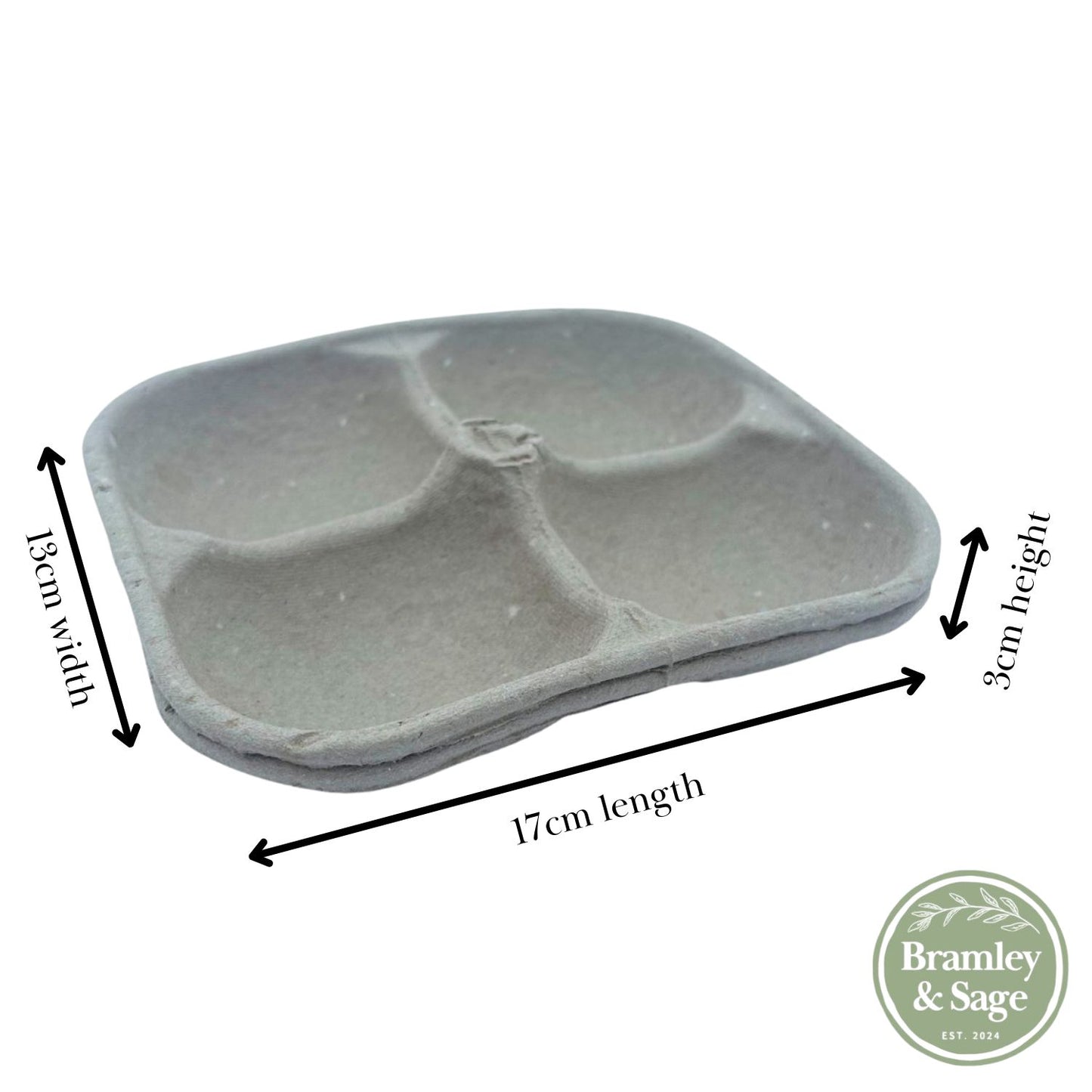 Bramley & Sage Biodegradable 4-hole Apple Produce Storage Tray