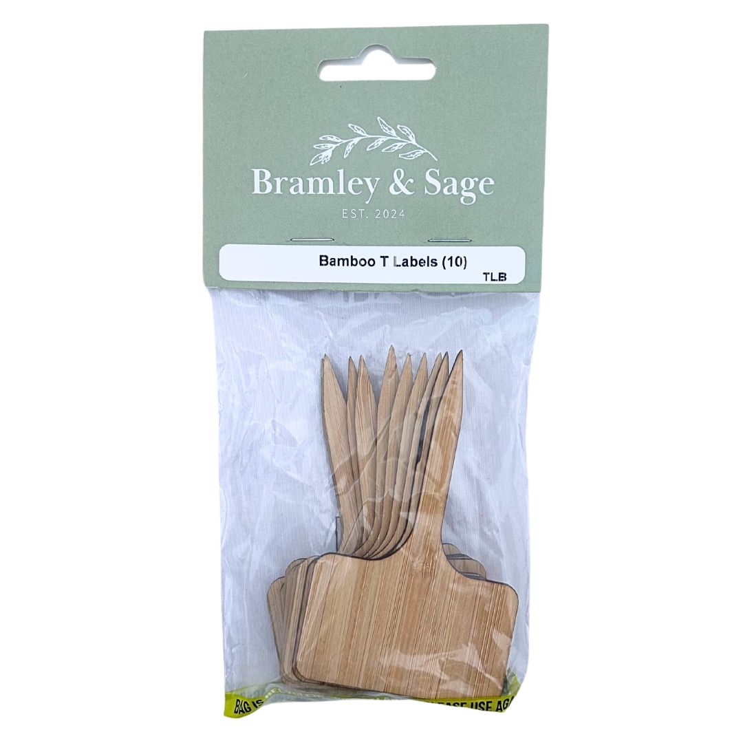 Bramley & Sage Bamboo T Labels (pack of 10)