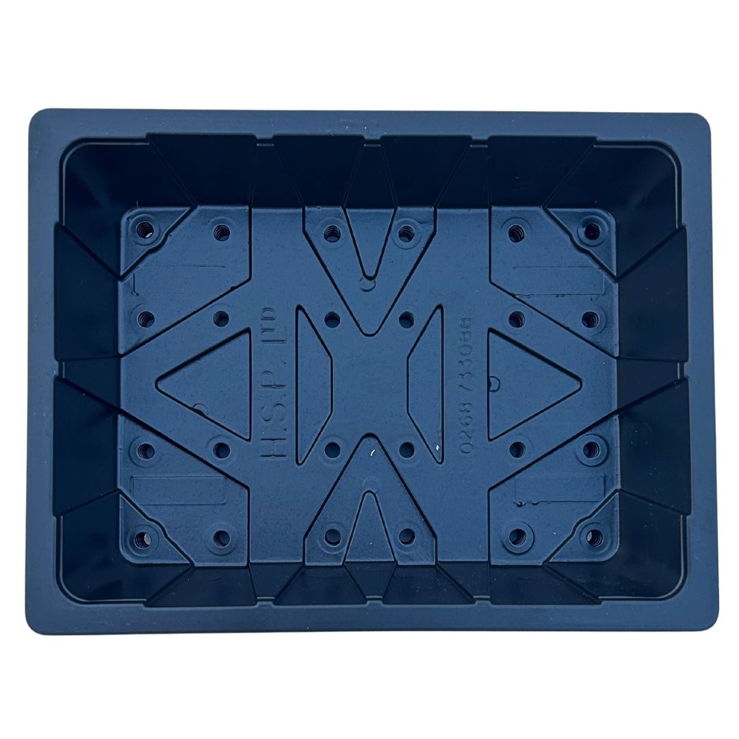 Bramley & Sage Half-Size Heavyweight Seed Tray With Holes (Set of 6)