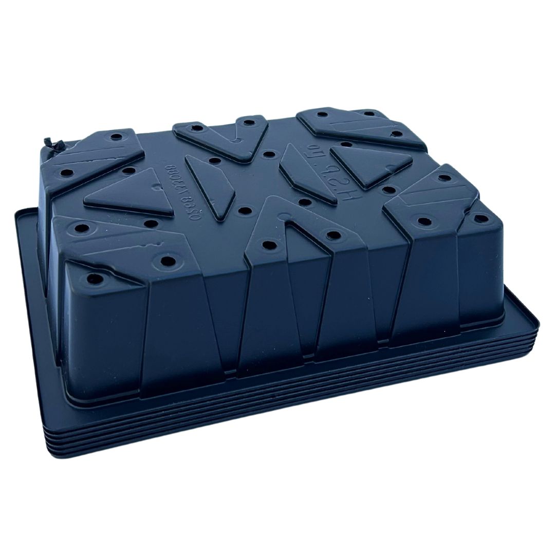 Bramley & Sage Half-Size Heavyweight Seed Tray With Holes (Set of 6)