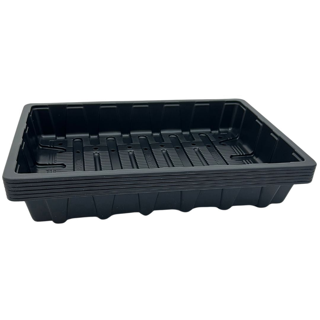 Bramley & Sage Full-Size Heavyweight Seed Tray With Holes (Set of 6)