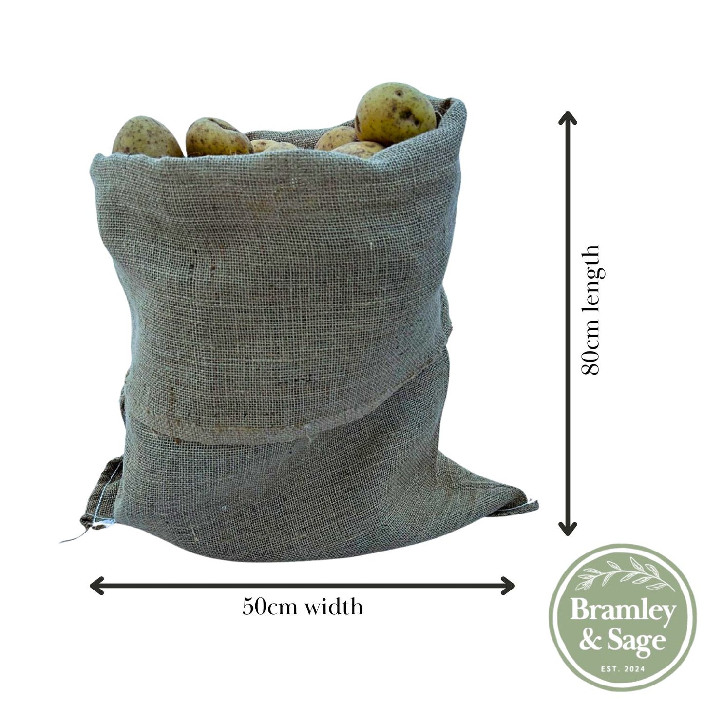 Bramley & Sage 50 x 80 8.9oz Hessian Storage Sack