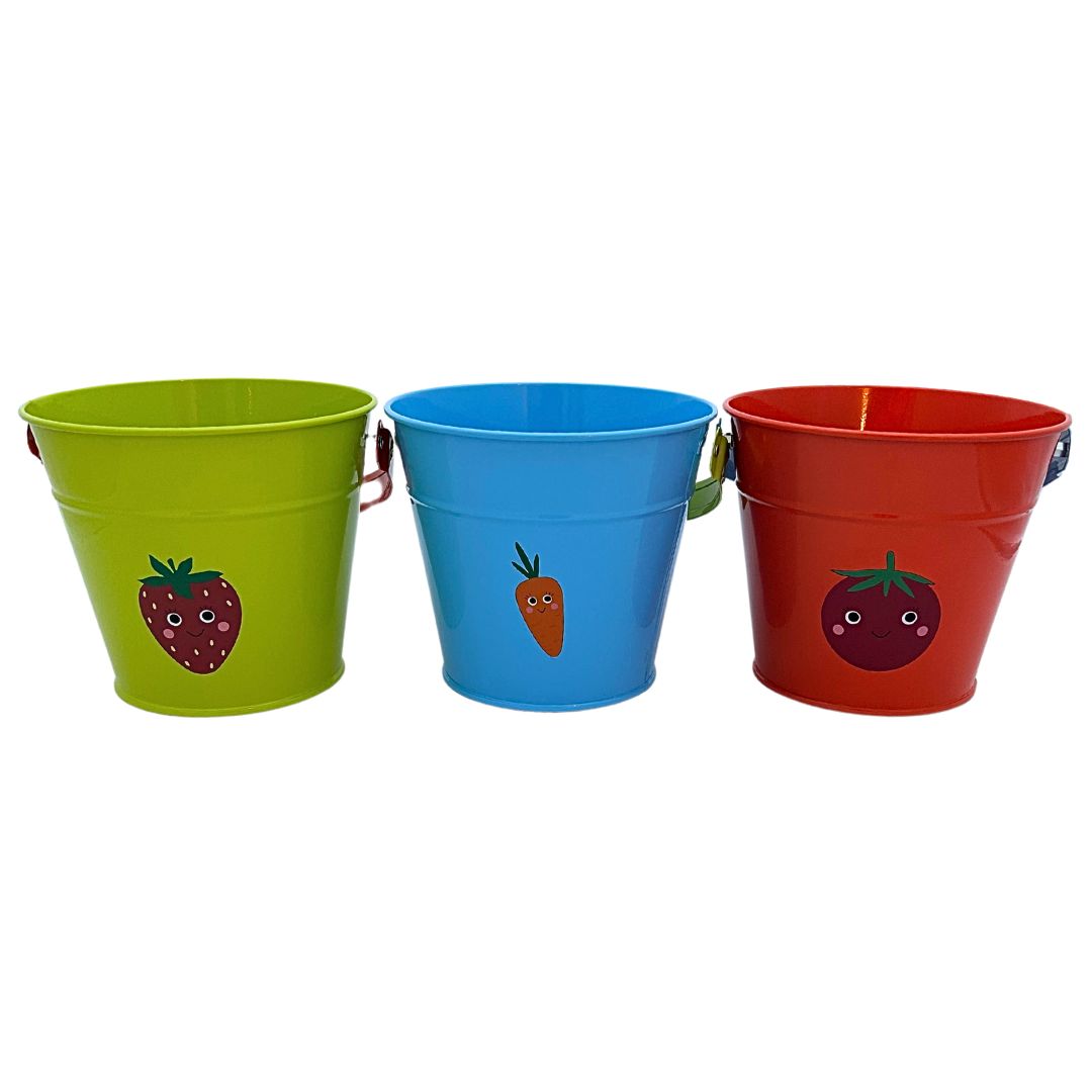 Briers Children’s Gardening Bucket Trio – Carrot, Tomato & Strawberry