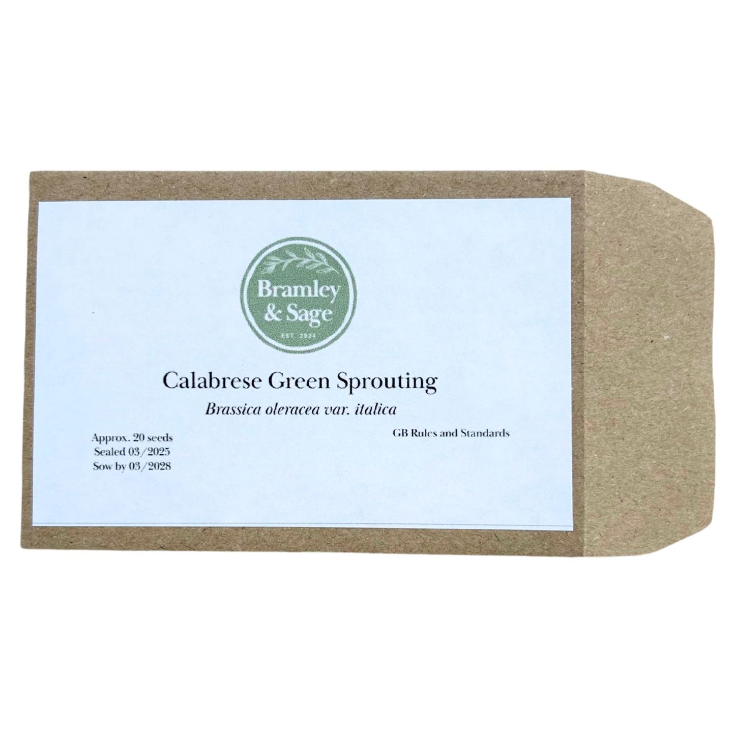 Bramley & Sage Green Sprouting Calabrese Seeds – 20 seeds pp