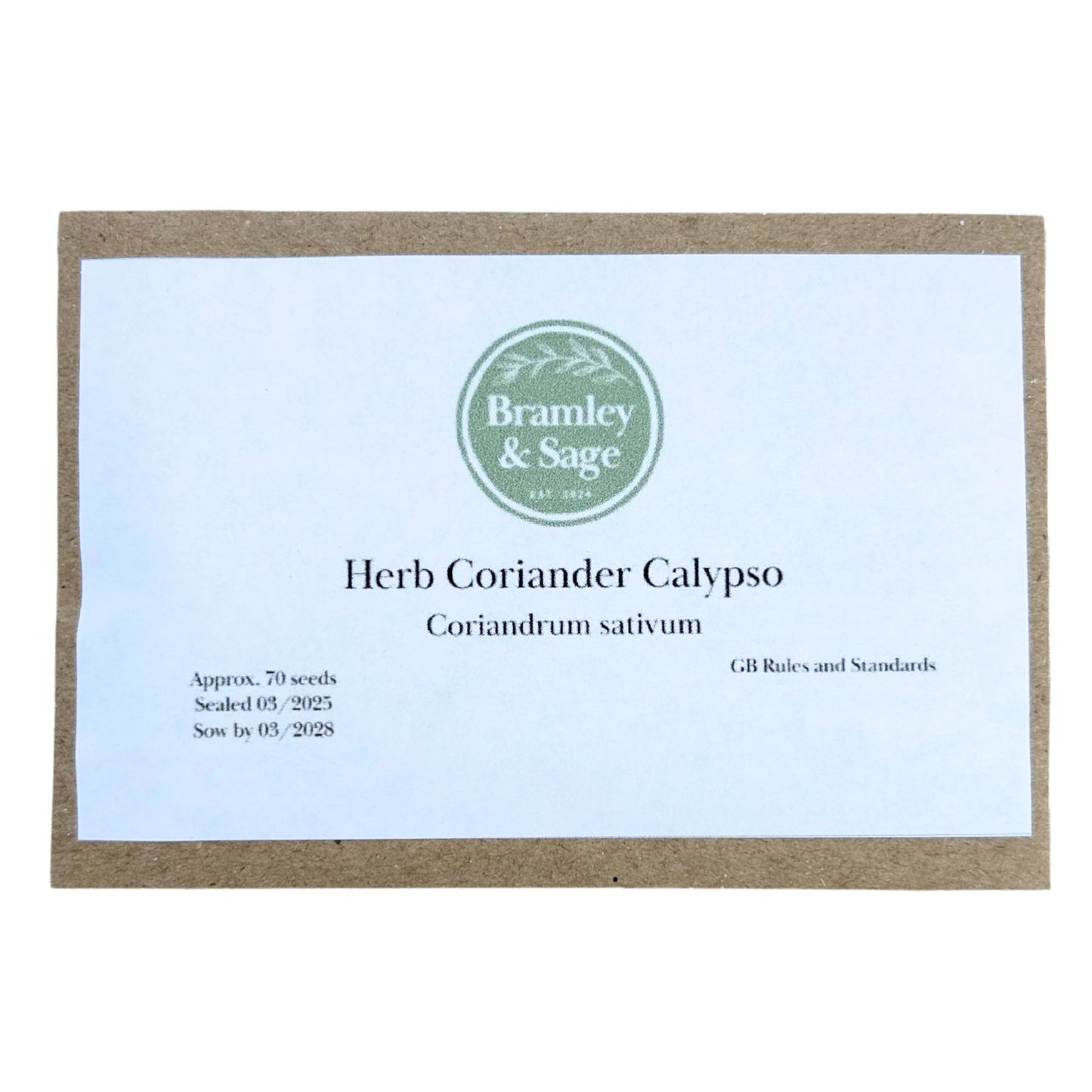 Bramley & Sage Coriander Calypso Seeds – approx. 70 seeds pp.