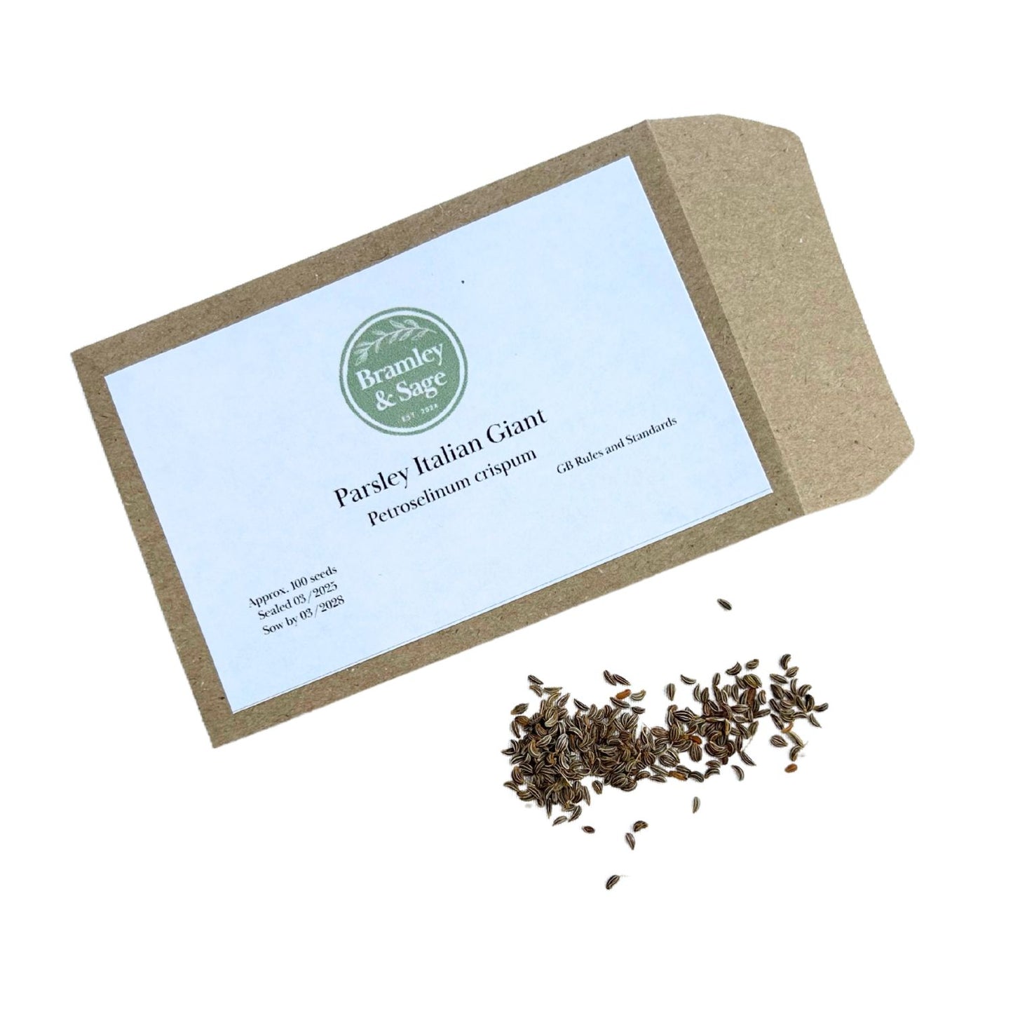 Bramley & Sage Italian Giant Leaf Parsley Seeds – approx. 100 seeds pp.
