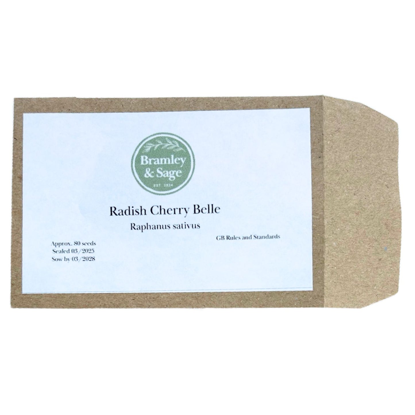 Bramley & Sage Cherry Belle Radish Seeds – approx. 80 seeds pp.