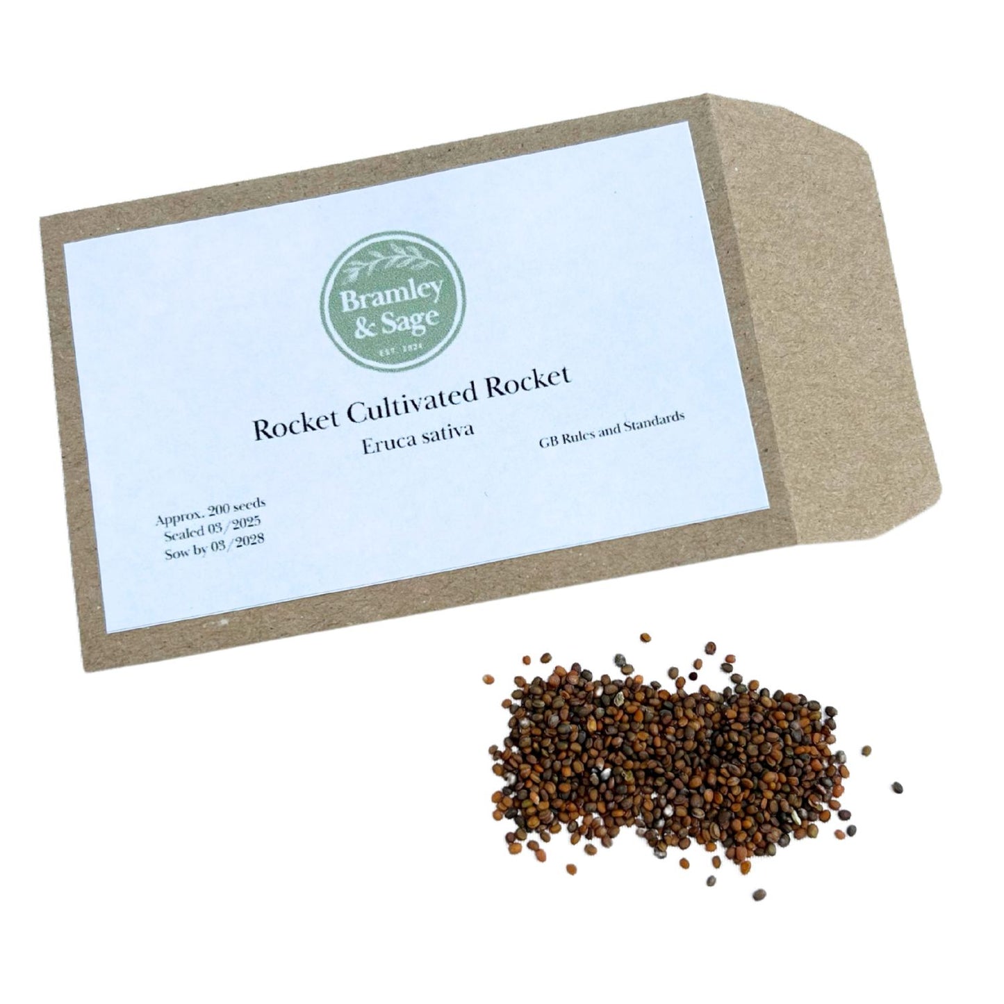 Bramley & Sage Cultivated Rocket Seeds – approx. 200 seeds pp.