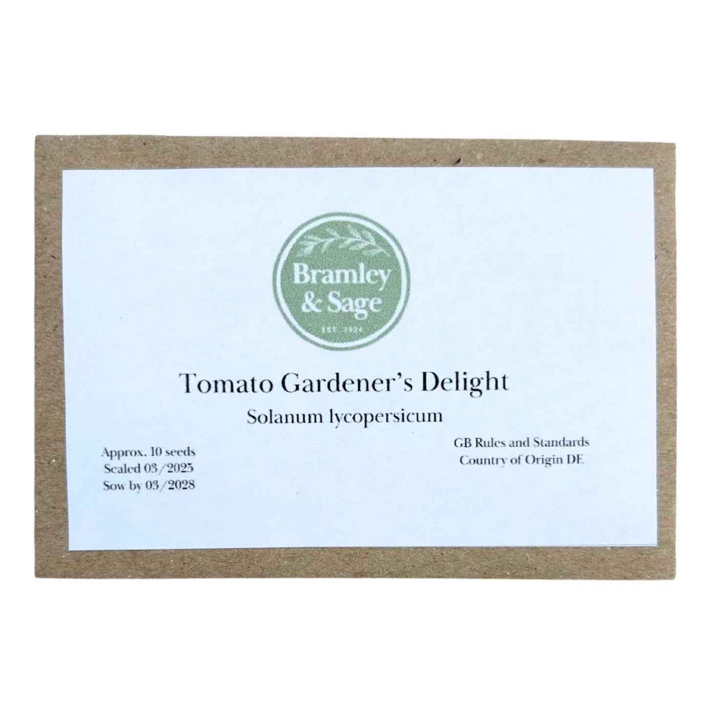 Bramley & Sage Gardener’s Delight Cherry Tomato Seeds – 10 seeds pp.