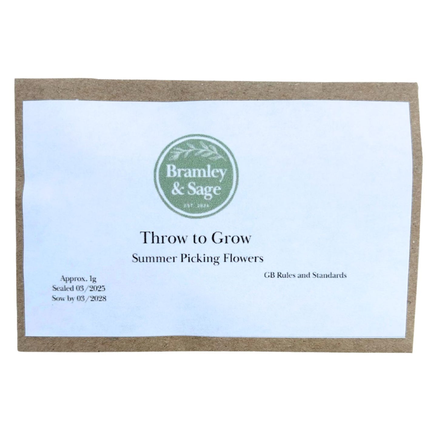 Bramley & Sage Throw to Grow – Summer Picking Flowers