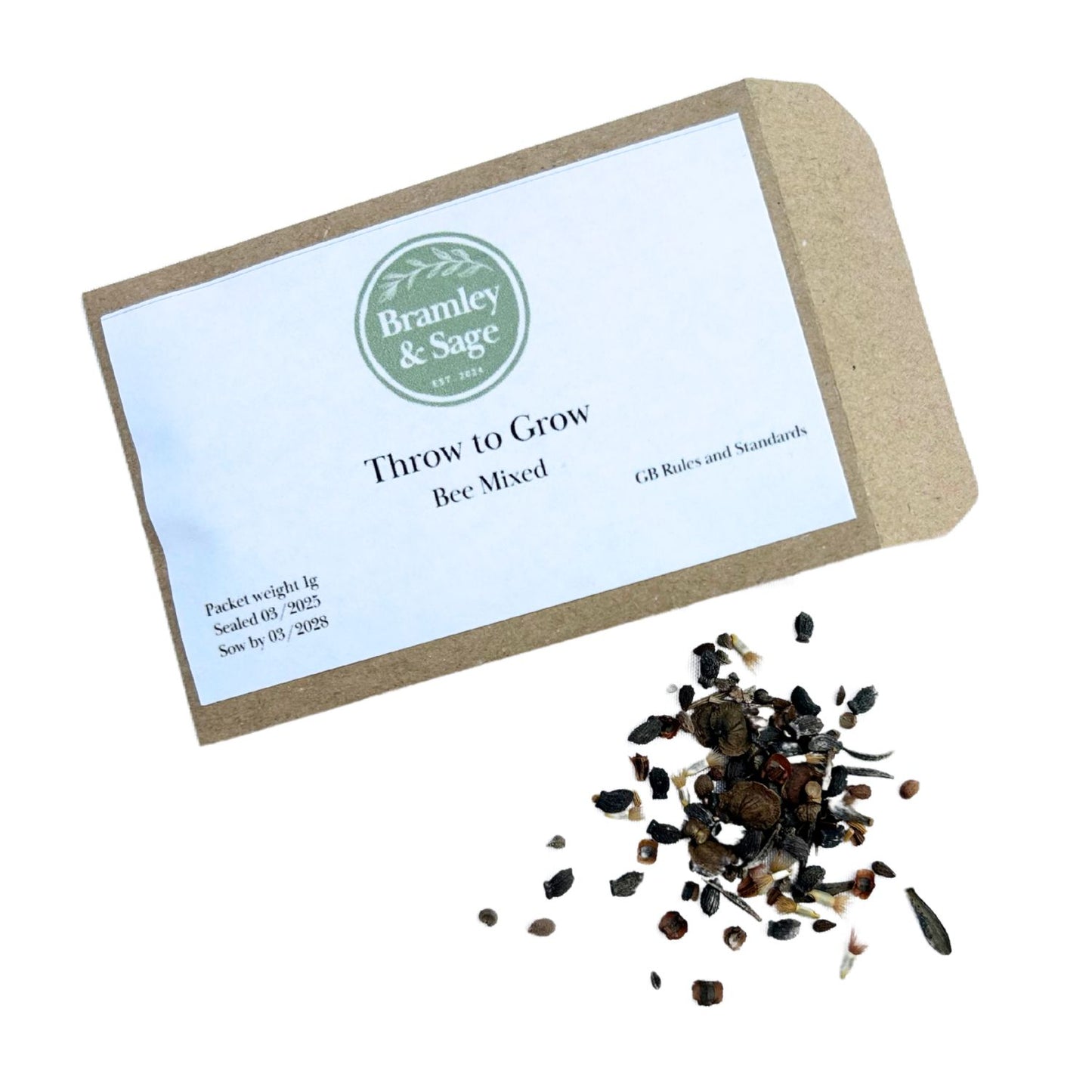 Bramley & Sage Throw to Grow – Bee Mixed Seeds