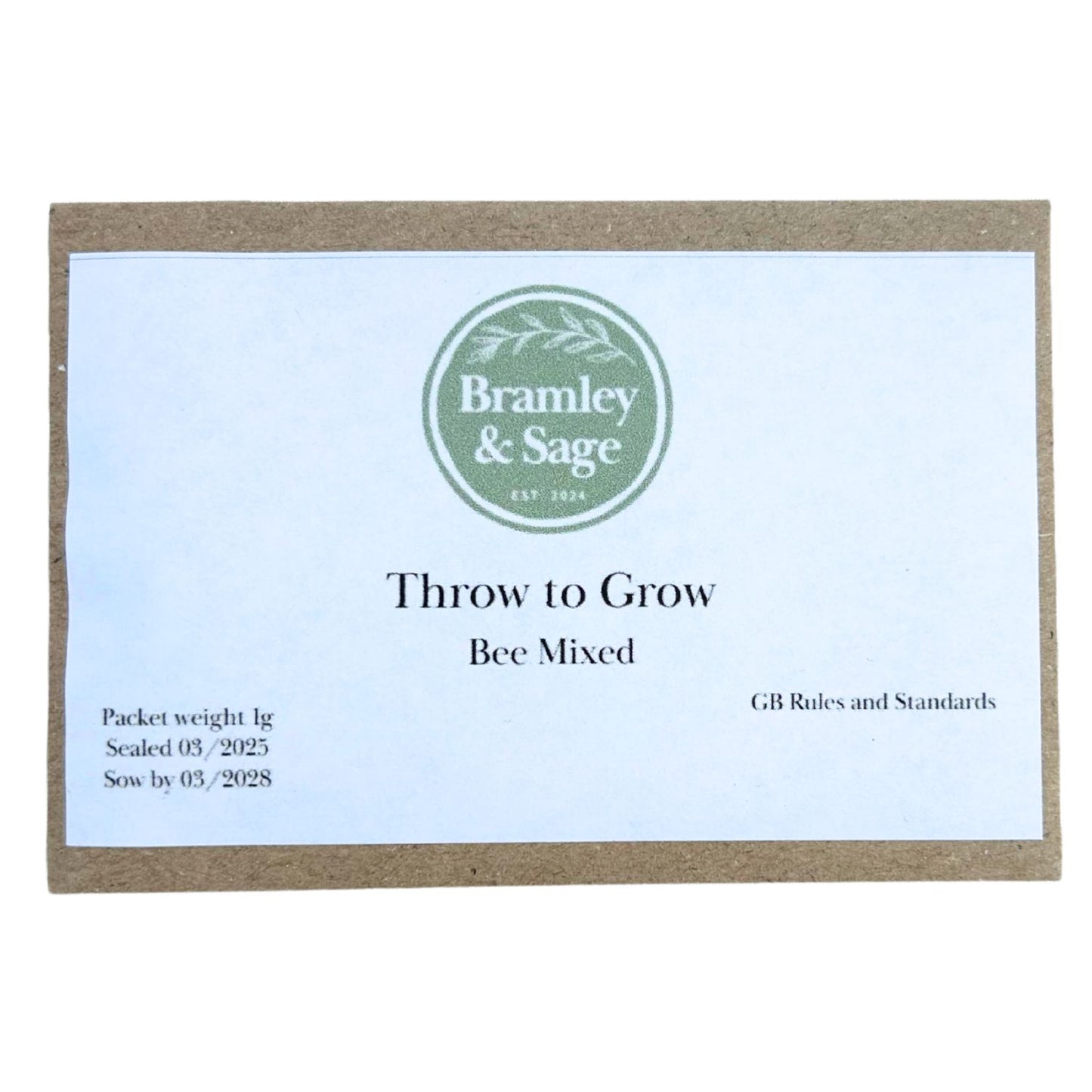 Bramley & Sage Throw to Grow – Bee Mixed Seeds