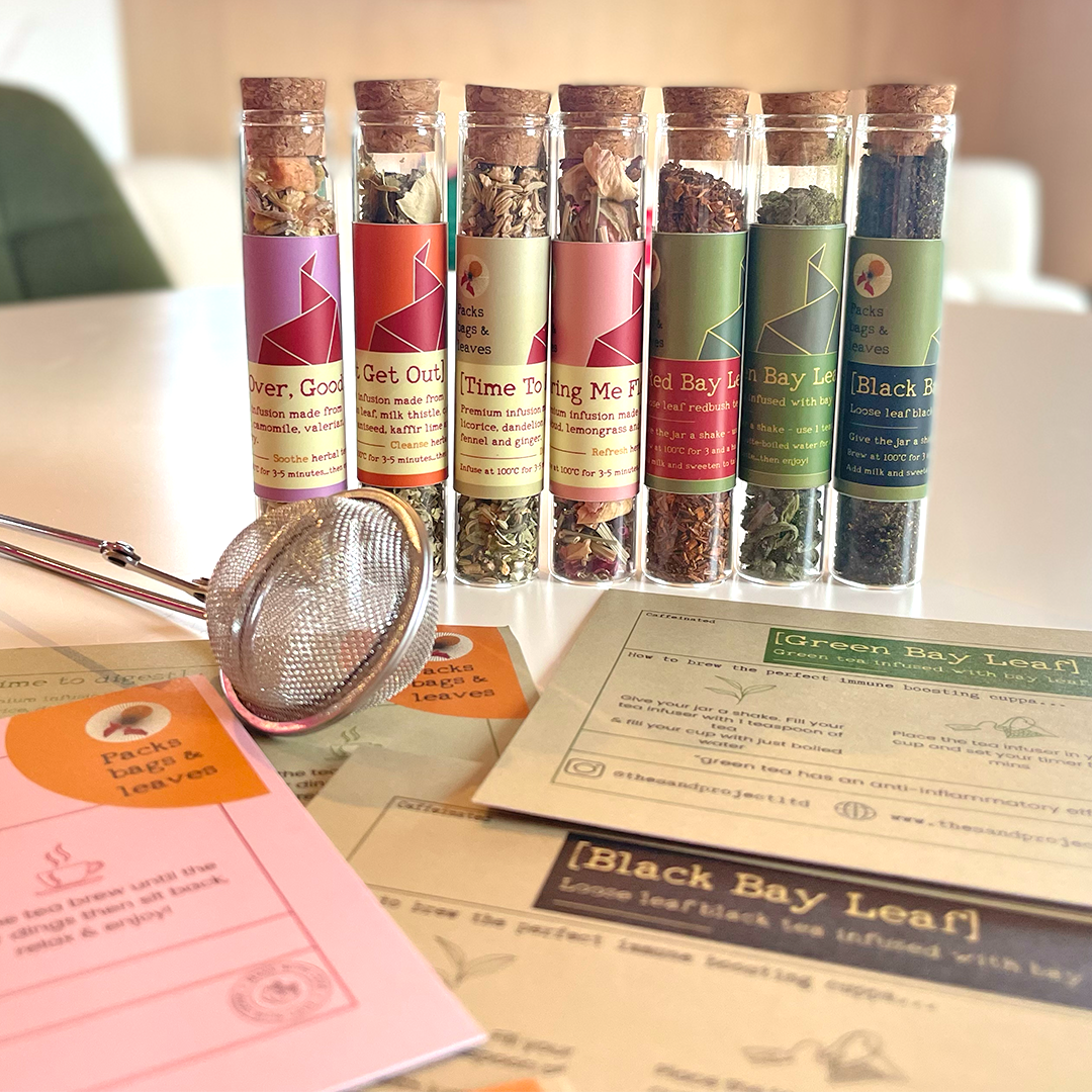 Loose Tea Letterbox Sample Kit with Strainer