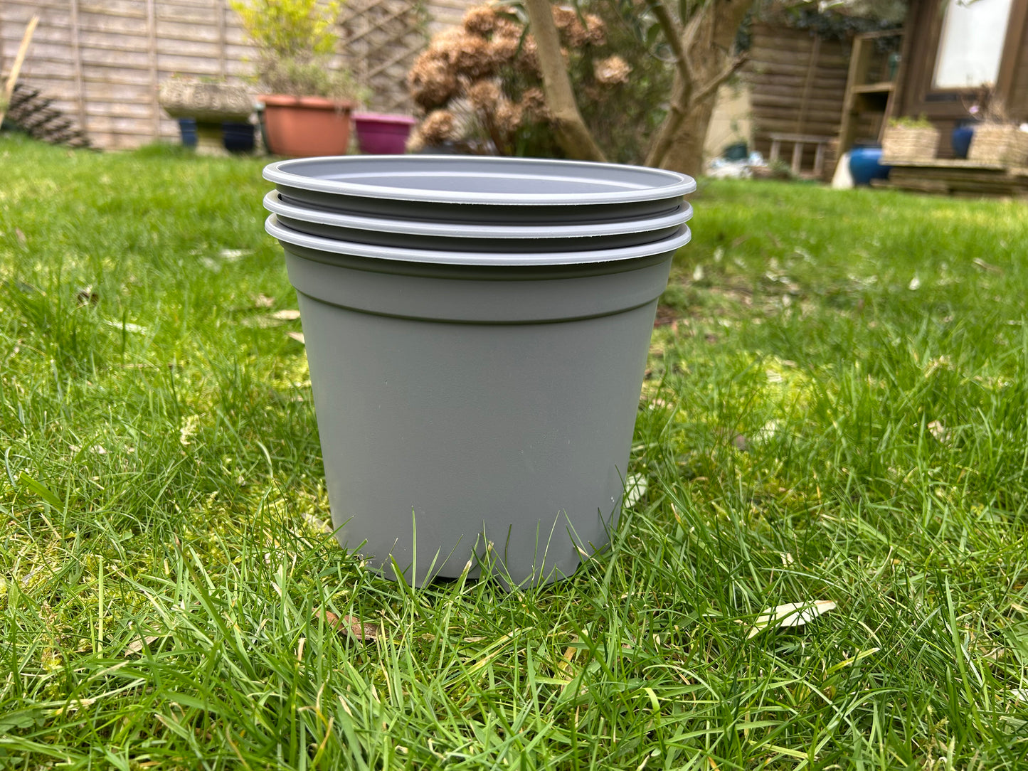 Bramley & Sage 19cm 3 litre Grey Pots - Choose Quantity