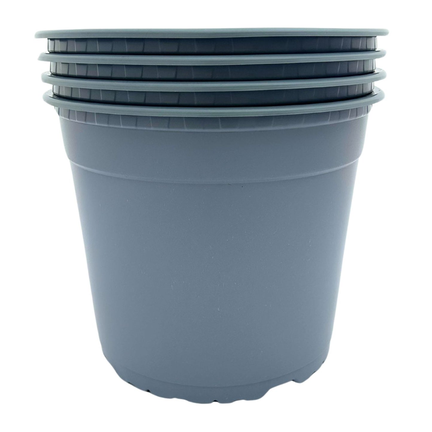 Bramley & Sage 22cm 5 litre Grey Pots - set of 10