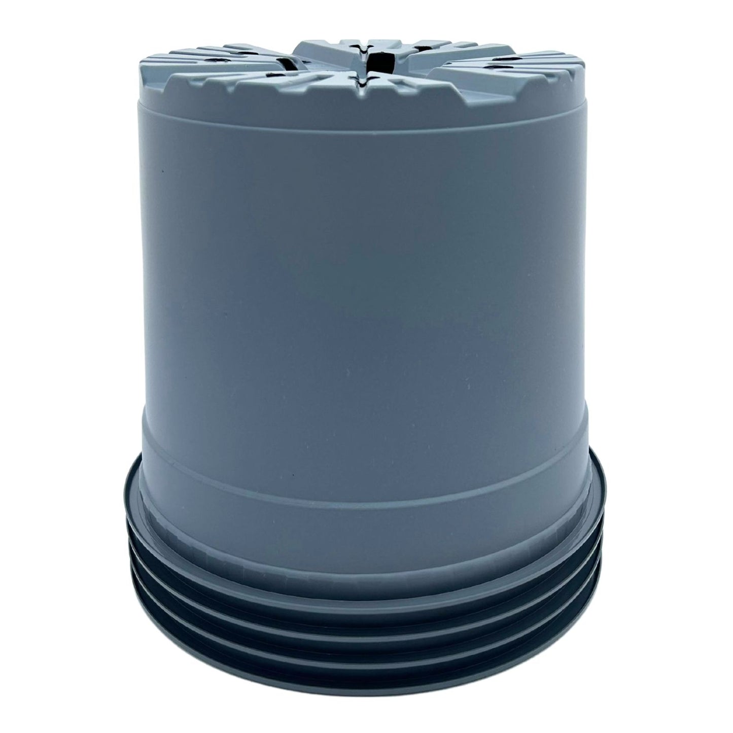 Bramley & Sage 22cm 5 litre Grey Pots - set of 10