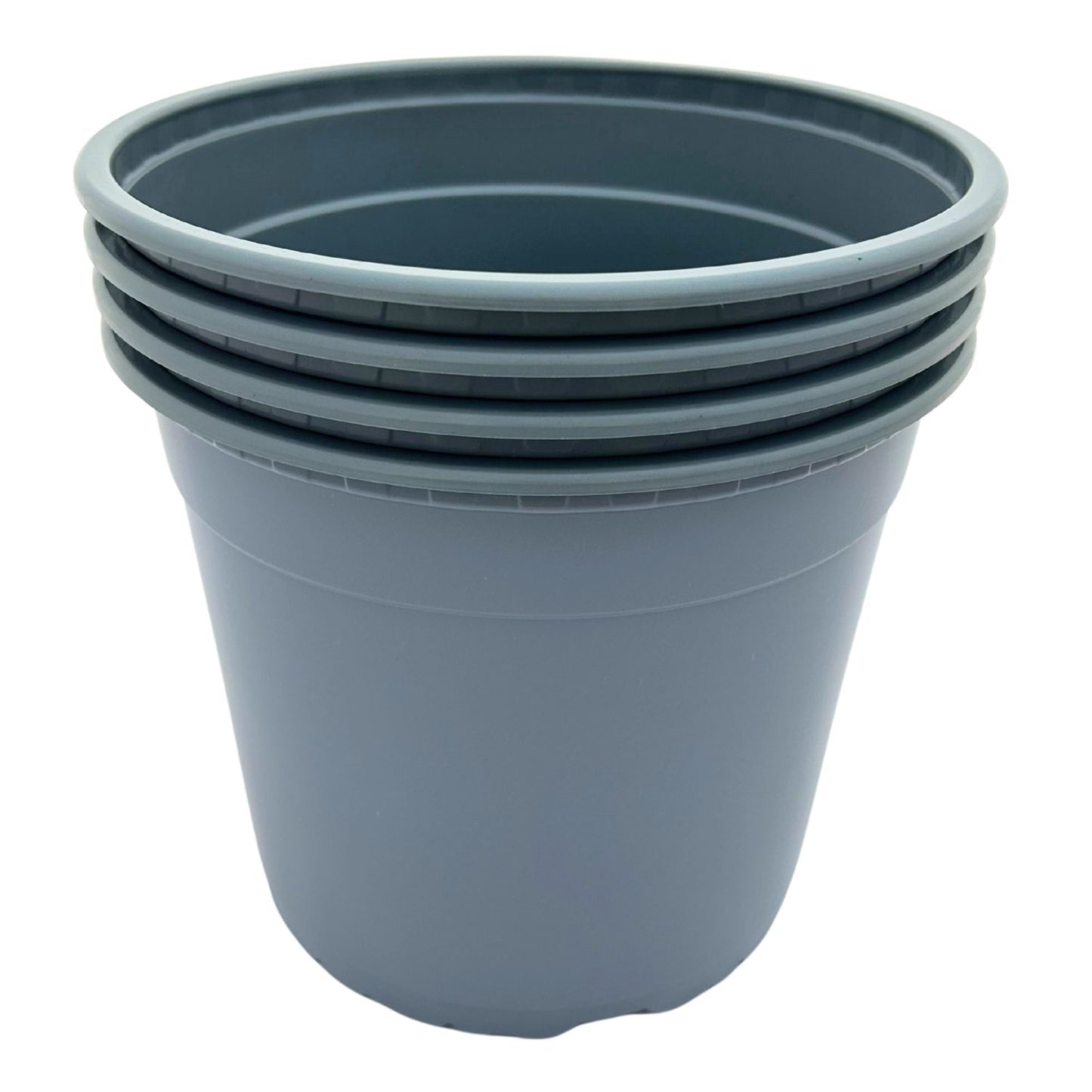 Bramley & Sage 22cm 5 litre Grey Pots - set of 10