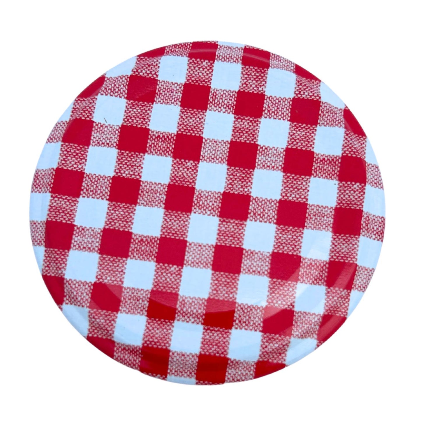 Bramley & Sage 63mm Red Gingham Jam Jar Lids