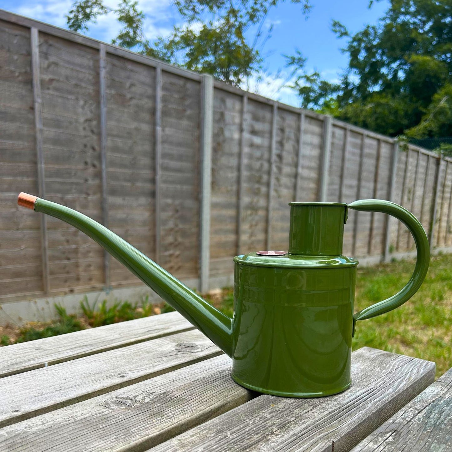 Smart Garden 1 Litre Metal Watering Can - Green