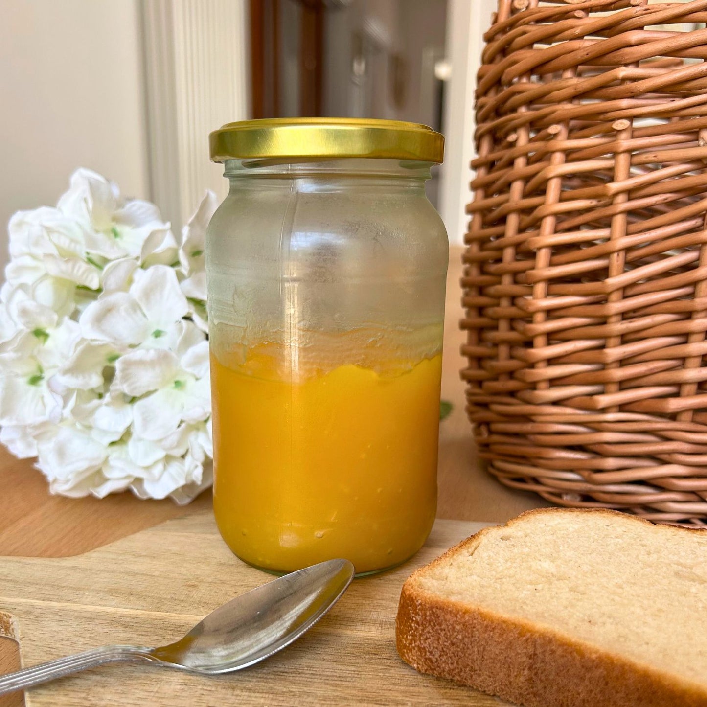 Bramley & Sage 1lb 375ml Round Glass Jars with Gold Twist-Off Lids – Select Quantity