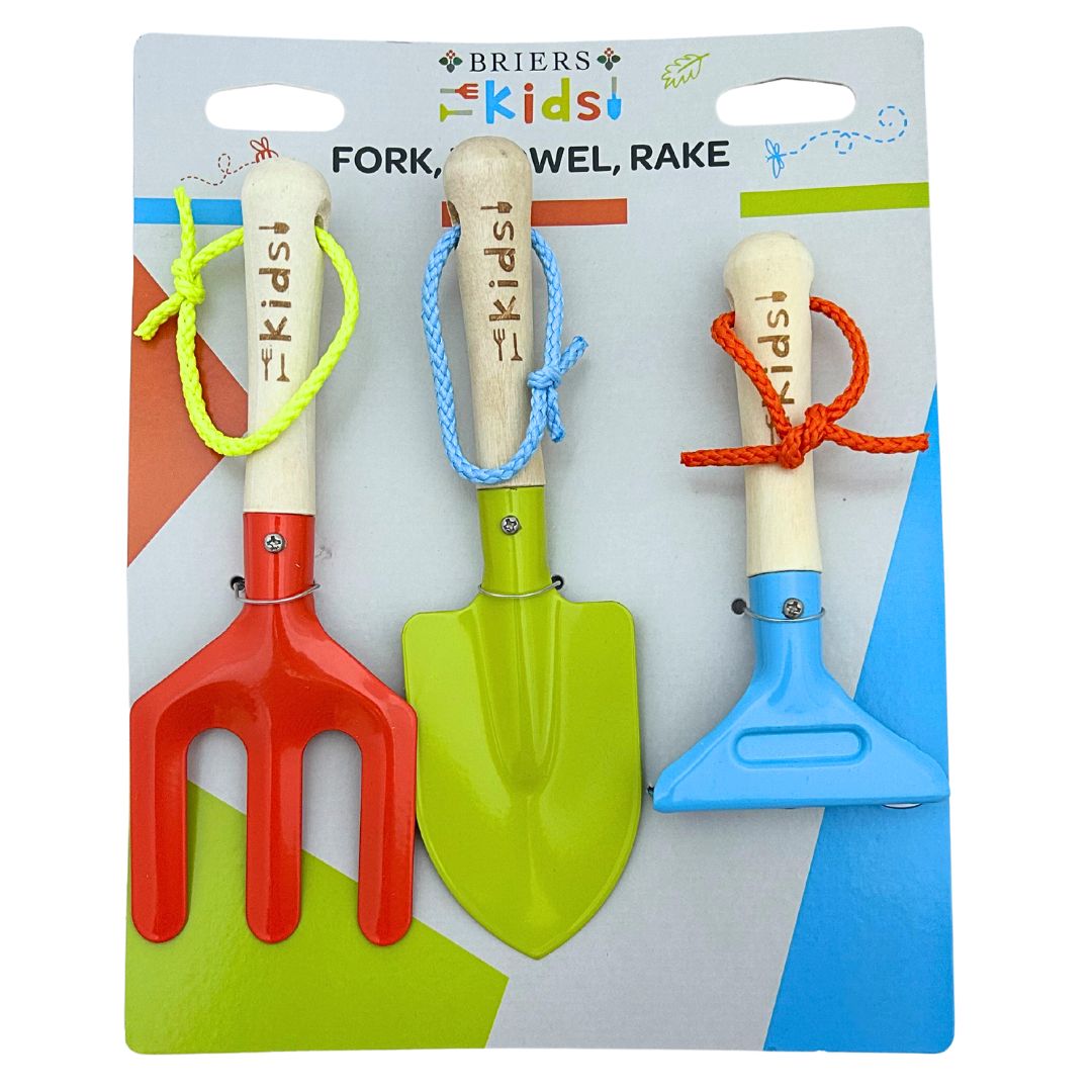 Briers Children’s Tool Set – Fork, Trowel and Rake