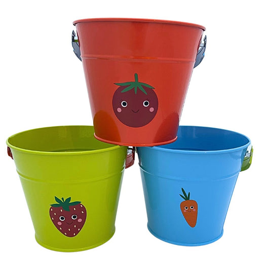 Briers Children’s Gardening Bucket Trio – Carrot, Tomato & Strawberry