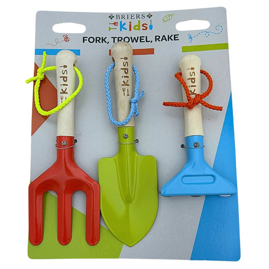 Briers Children’s Tool Set – Fork, Trowel and Rake