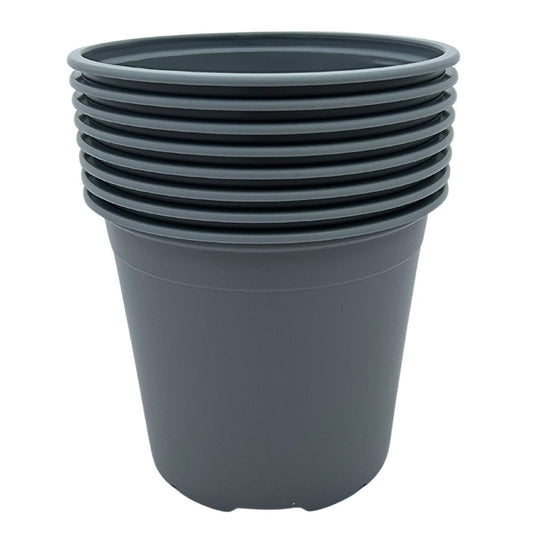 Bramley & Sage 13cm 1 litre Grey Pots - Choose Quantity