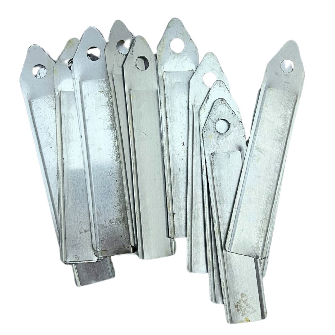 Bramley & Sage 4" 100mm Aluminium Labels (pack of 20)