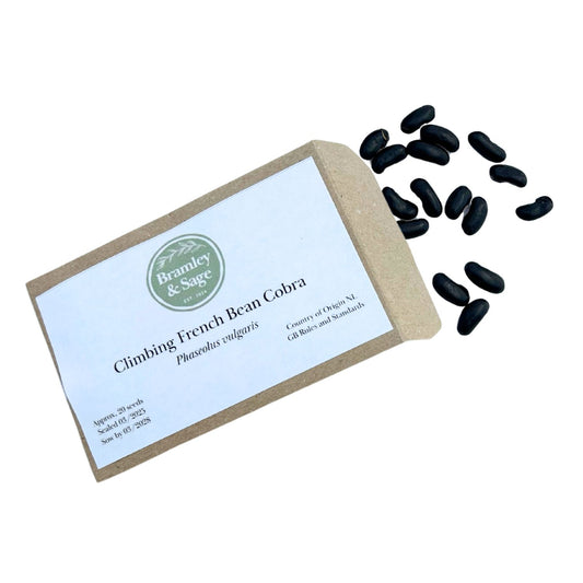 Bramley & Sage Climbing French Cobra Bean Seeds – 20 seeds pp