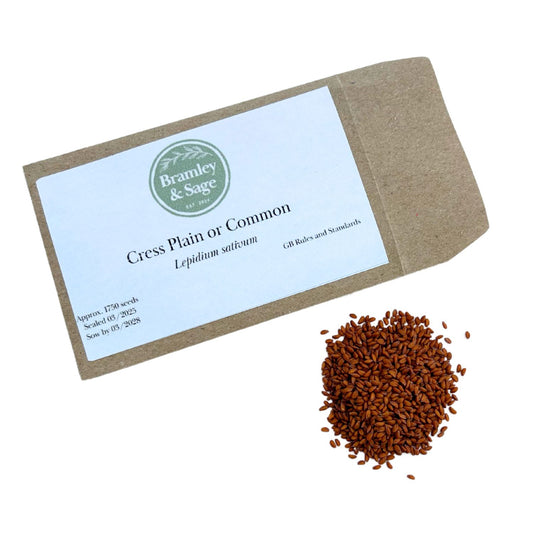 Bramley & Sage Cress Plain Common Seeds – approx. 1750 seeds pp