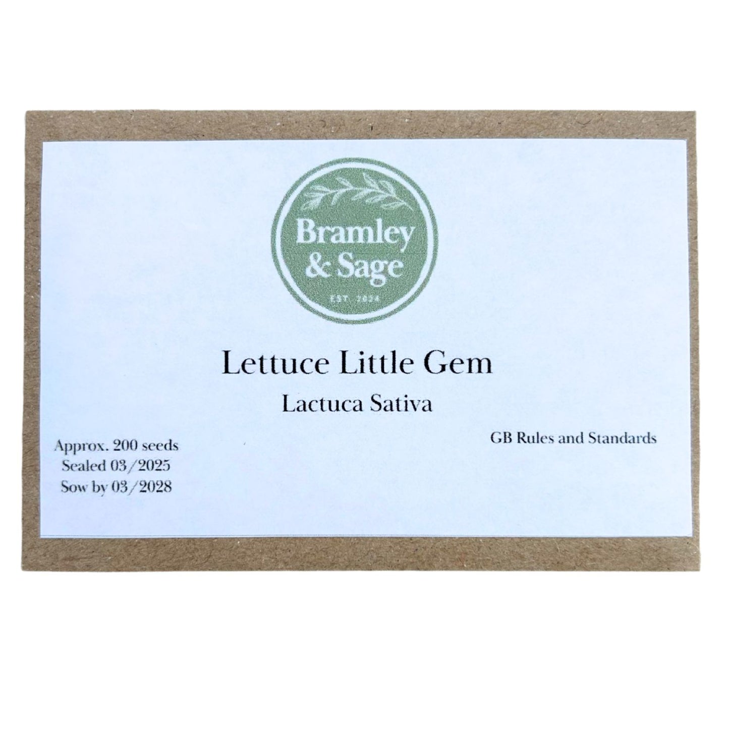 Bramley & Sage Little Gem Lettuce Seeds – approx. 200 seeds pp.