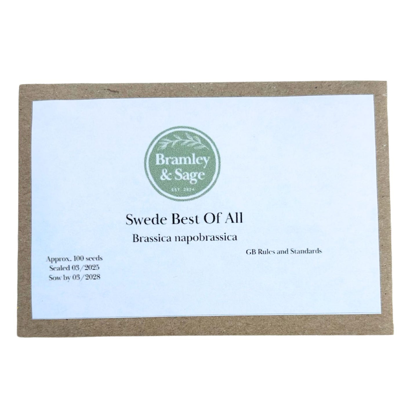 Bramley & Sage Swede Best of All Seeds – approx. 100 seeds pp.