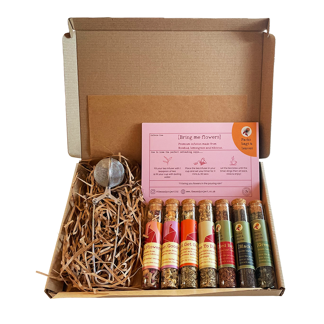Loose Tea Letterbox Sample Kit with Strainer