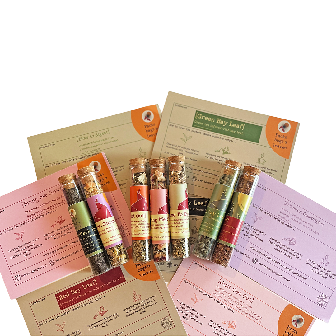 Loose Tea Letterbox Sample Kit with Strainer