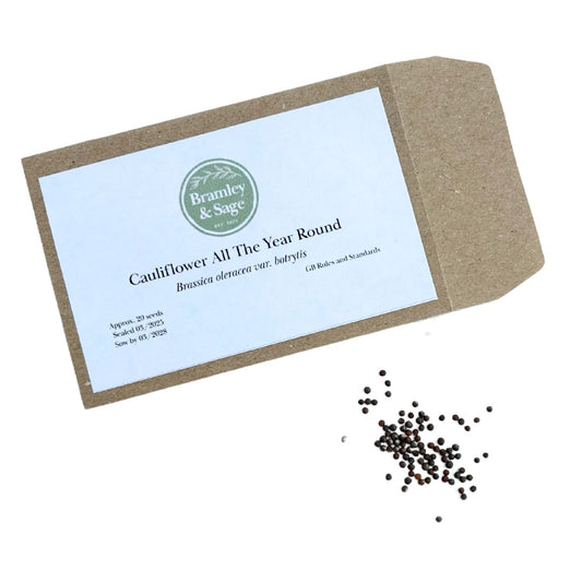 Bramley & Sage Cauliflower All Year-Round Seeds – 20 seeds pp