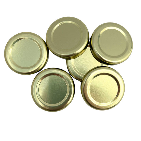 Bramley & Sage 43mm Gold Jam Jar Lids