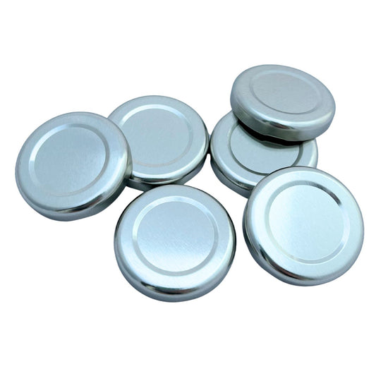 Bramley & Sage 43mm Silver Twist-Off Jam Jar Lids – Select Quantity
